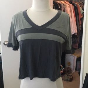 Cropped football shirt